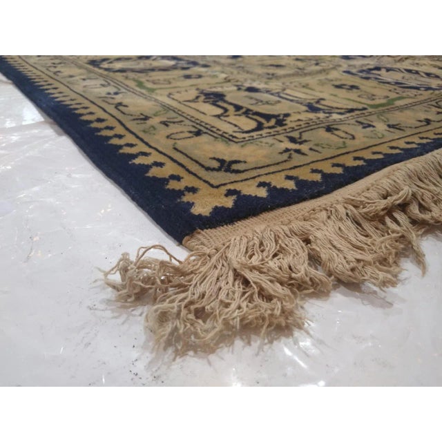 1990s Vintage Oushak Rug For Sale - Image 11 of 12