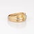 Modern Vintage Cartier Diamond Ring 18k Tri Gold Signed Fine Jewellery size 7.5 For Sale - Image 3 of 7