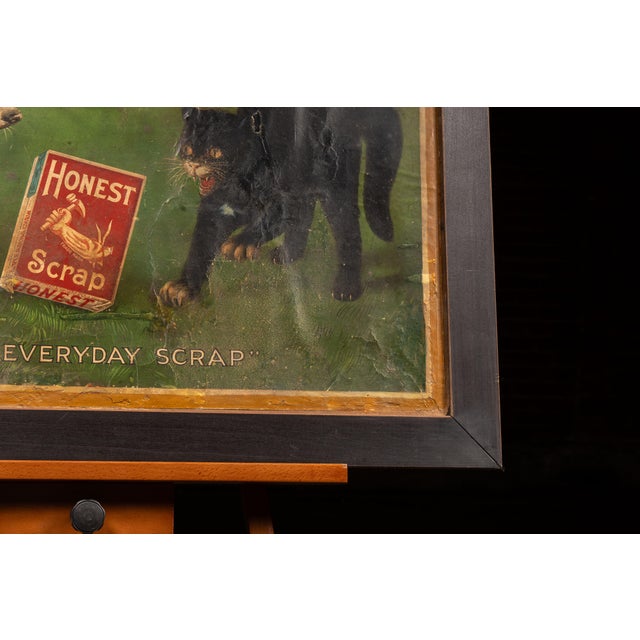 Early 20th Century "Honest Scrap" Chewing Tobacco Framed Print Ad For Sale In Chicago - Image 6 of 8