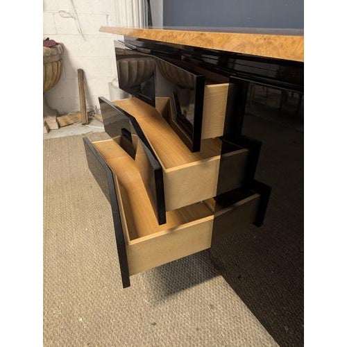 Black Lacquered Sideboard by Jean Clause Mahey For Sale - Image 6 of 10