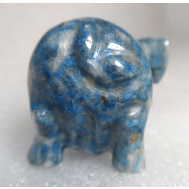 Miniature Well-Carved Lapiz Lazuli Piglet - Pig, Piggy.! For Sale In Miami - Image 6 of 12