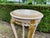 1970s French Louis XVI Antique/White Cream Gold Marble Side Tables- Pair For Sale - Image 10 of 14