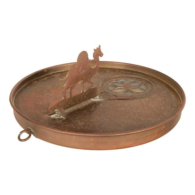 Antique Persian Islamic Arabic Brass Qibla Mecca Zodiac Compass Astrolabe 1880 For Sale - Image 11 of 15
