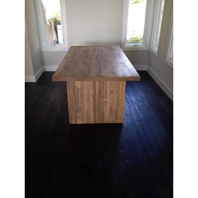 RH Reclaimed Russian Oak Plank Rectangular Dining Table | Chairish