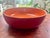 2000 - 2009 Vintage Crate & Barrel "Addison" Vibrant Two-Tone Orange and Red Glazed Ceramic Centerpiece Serving Bowl For Sale - Image 5 of 8