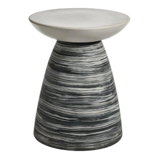 Corrado 17.75" Tall Earthenware Stool For Sale