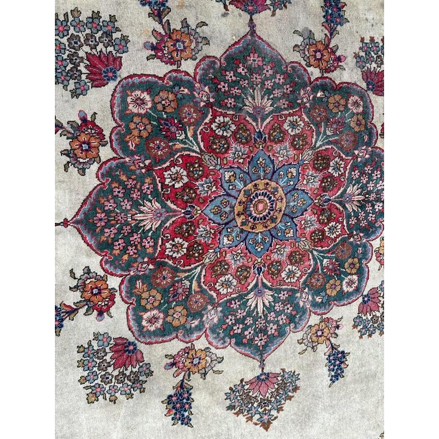 Large Kirman Rug, 1890s For Sale - Image 3 of 17