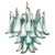 Italian Green Petal Chandelier, Murano, 1995 For Sale - Image 11 of 11