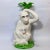 Vintage Majolica Monkey Pair With Palm Tree, Italy, 16” Tall For Sale - Image 12 of 12