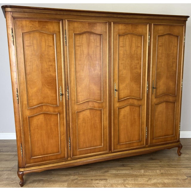 Vintage French Louis XVI Style Wardrobe For Sale - Image 10 of 13