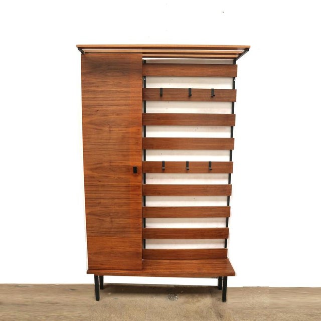 Vintage Hallway Cabinet with Coat Rack and Shoe Cabinet, 1960s For Sale - Image 5 of 8