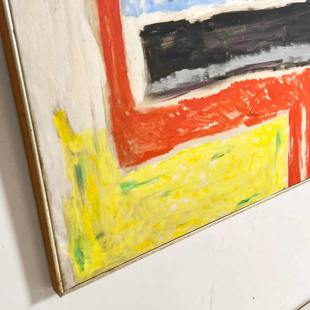 Large Modernist Abstract Painting by Ny Expressionist Phillip Callahan, C. 1960s For Sale - Image 9 of 9