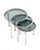Italian Round Chrome Nesting Tables with Smoked Glass, Set of 3 For Sale - Image 13 of 16