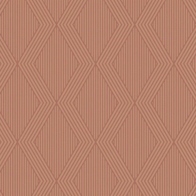 SAMPLE - Boråstapeter Garbo Wallpaper In Terracotta And Gold For Sale
