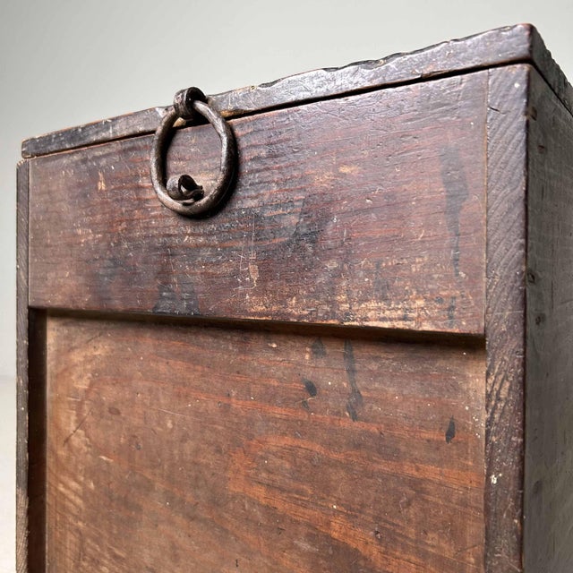 Antique Wooden Zenibako Temple Offering Box, 1890s For Sale - Image 10 of 14