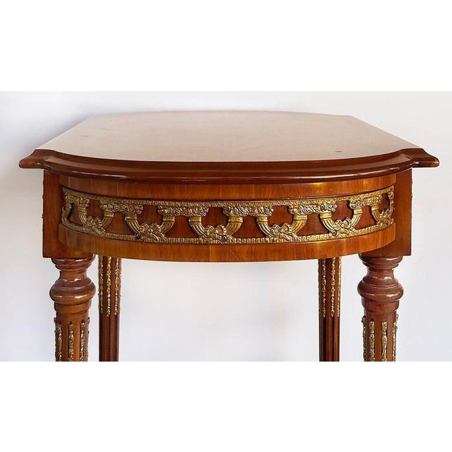 1990s Italian Inlaid Side Tables With Bronze Mounts by Marconi Arte, Pair For Sale - Image 10 of 18
