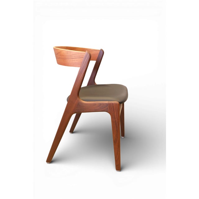 Danish Fire Chair in Teak and Black Leather by Kai Kristiansen, 1960s, in Flawless conditions. Designed 1950 to 1959
