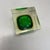 Murano Green Glass Sommerso Block Cube Ashtray from Flavio Poli, Italy, 1970s For Sale - Image 15 of 18