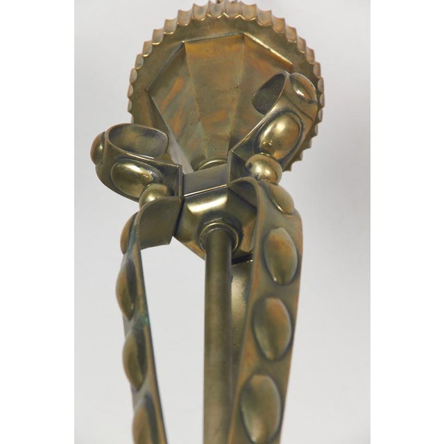 Art Deco Gilded Bronze Lantern in the style of Paolo Buffa For Sale - Image 12 of 16