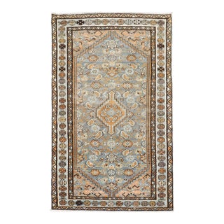 Early 20th Century Warm Persian Malayer Rug - 2'6" x 3'11" For Sale