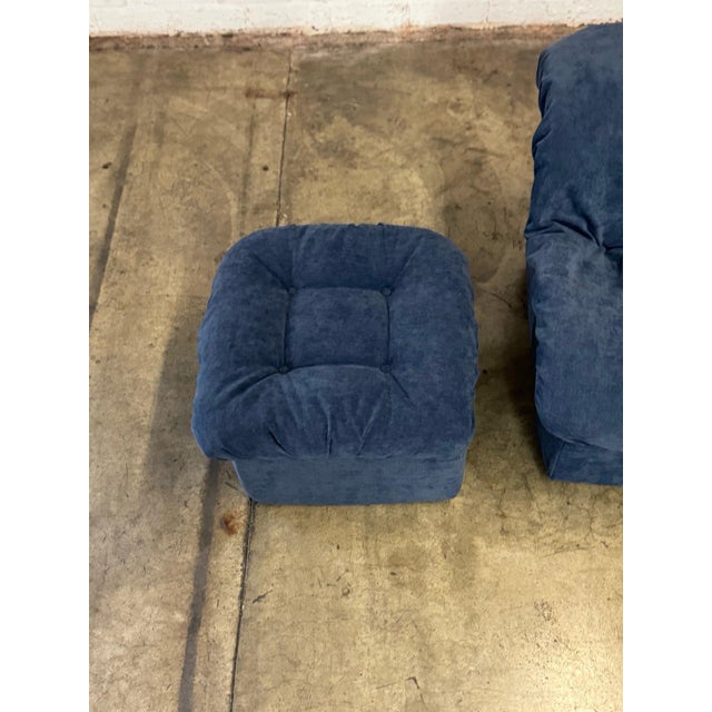 1990s 1990s Scoop Lounge Chair and Ottoman For Sale - Image 5 of 10