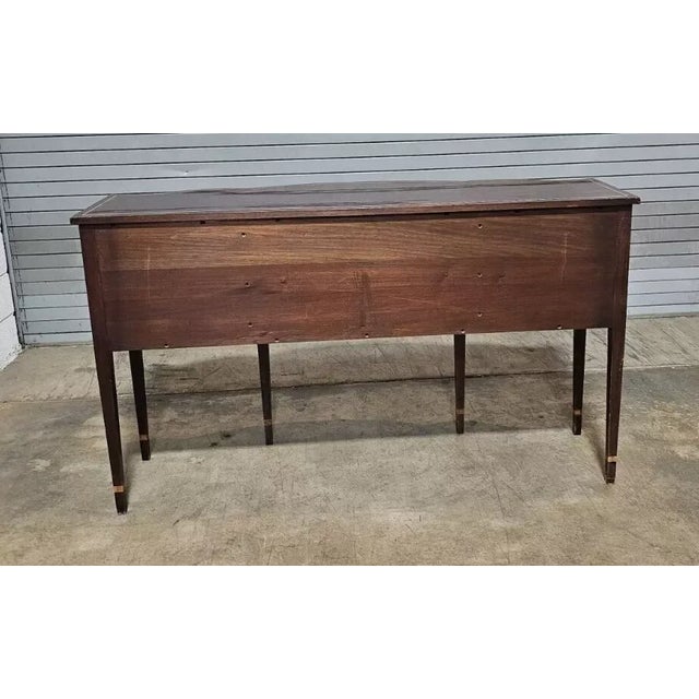 Stickley Federal Style Bowfront Mahogany Sideboard Bellflower & Checker Inlay For Sale In Cleveland - Image 6 of 10