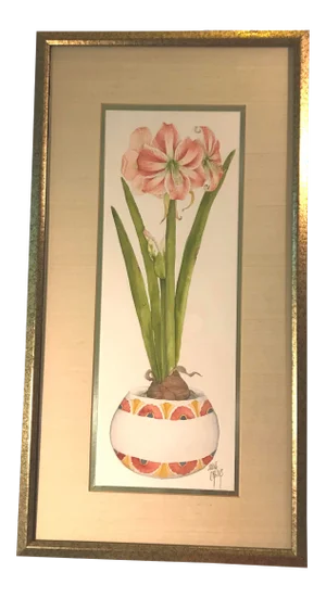 Vintage Hand Painted Watercolor by Jayne Crews