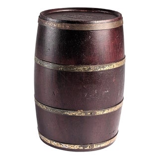 Mid-20th Century Partagas Wooden Humidor Barrel, Cuba For Sale