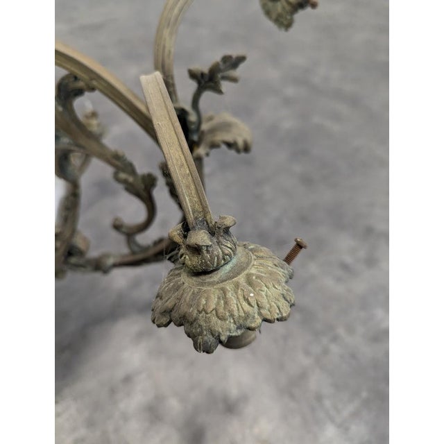 Opaline Chandelier from the Napoleon III For Sale - Image 5 of 9