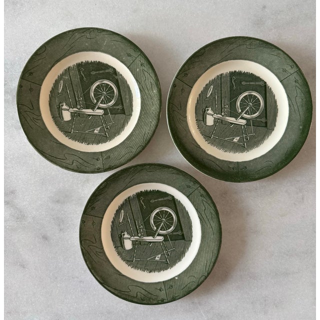 Mid 20th Century Vintage Royal China Colonial Homestead Green Dinnerware - 13 Pieces For Sale - Image 5 of 12