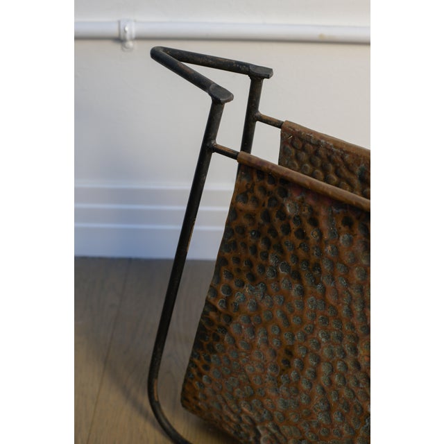 Metal Mid-Century Modern Magazine Rack by Hauner & Eisler, Brazil, 1950 For Sale - Image 7 of 8