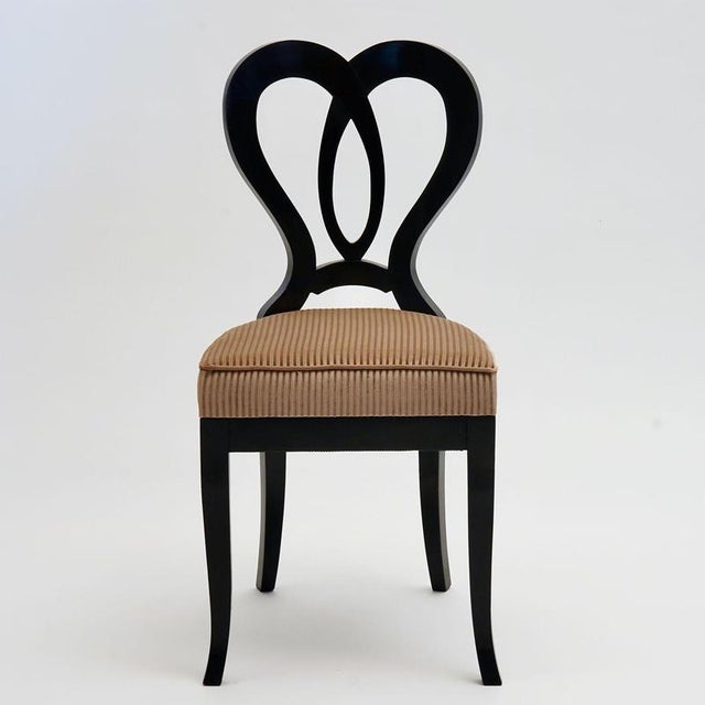 Biedermeier Ebonized Dining Chairs, Set of 8 For Sale - Image 12 of 18