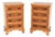 Antique Georgian Yew Wood Bedside Chests, 1950s, Set of 2 For Sale