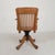 Brown Oak Office Chair with Adjustable Spring System and Height Adjustment, 1950s For Sale - Image 8 of 18