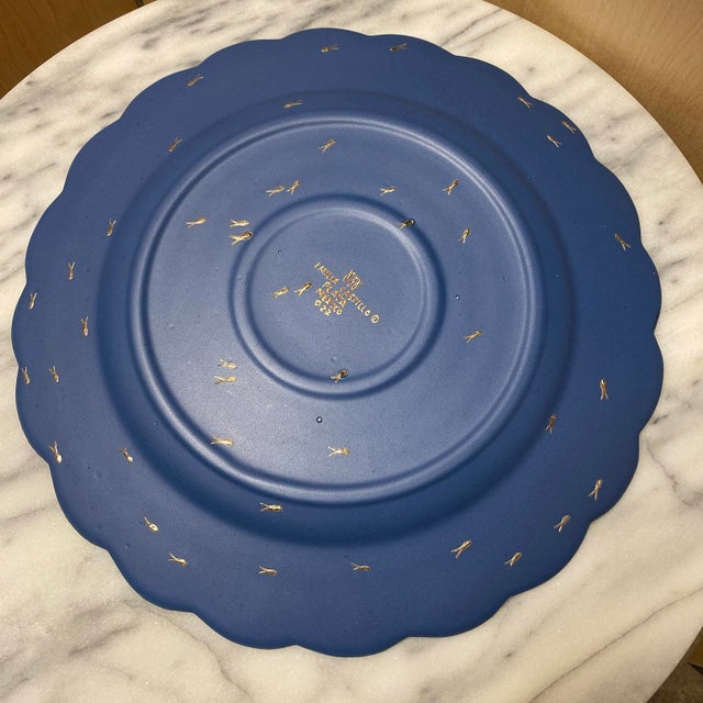 Mid 20th Century Two Emilia Castillo Ceramic and Silver Inlay Plates For Sale - Image 9 of 16