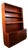 Mid Century Danish Modern Cabinet Rosewood Bookshelf Shelves Metal Handles MCM For Sale