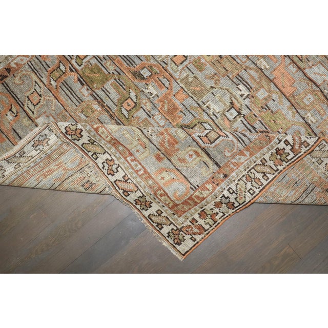 Zabihi Collection Persian Malayer Earth Color Accent Size Rug For Sale In New York - Image 6 of 9