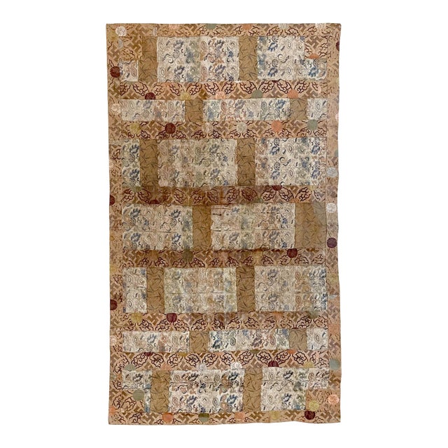 Antique Brocade Kesa Monk's Patched Robe Edo Period For Sale