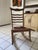 Maroon Antique Oak Ladder-Back Sewing Rocker – Circa 1900, in the Style of Js Ford, Johnson & Co. For Sale - Image 8 of 12