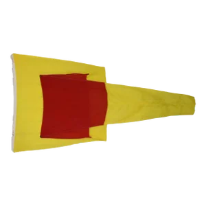 Red & Yellow Maritime Nautical Naval Nautical Coastal Boating Signal Flag