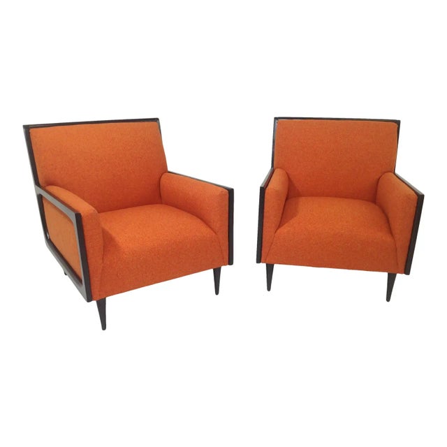 Wood Modern Medellin Mid-Century Style Lounge Chairs - a Pair For Sale - Image 7 of 7