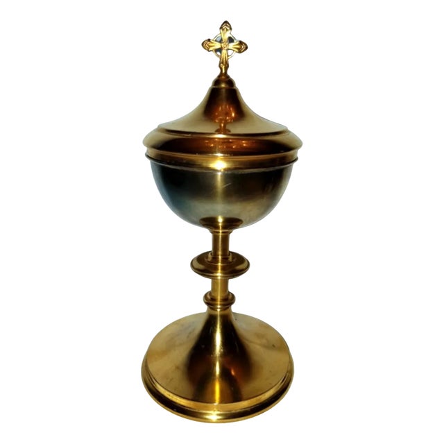 Ciborium in Silver and Vermeil For Sale