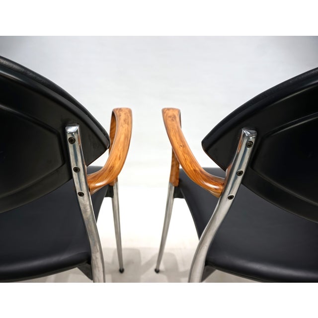 Coro Dining Chairs by Luigi Origlia, 1980s, Set of 4 For Sale - Image 12 of 18