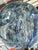 Late 20th Century Vintage Murano Art Glass Paperweight Blue & White Swirl Ribbon Controlled Bubble For Sale - Image 5 of 6