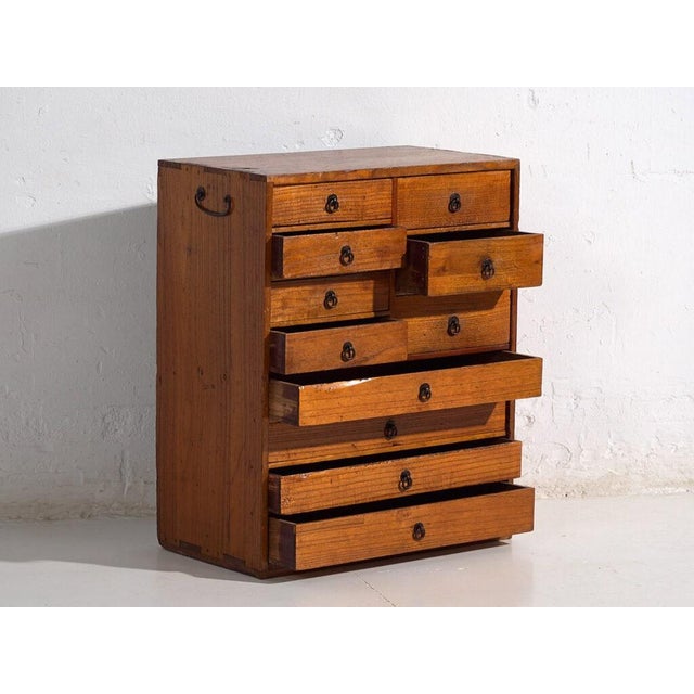 Antique Japanese Edo Tansu Ko-Dansu Chest For Sale - Image 10 of 10