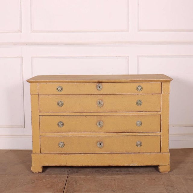 French Painted Commode in Oak For Sale - Image 15 of 15