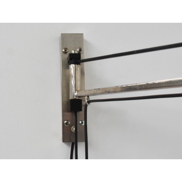 Ivory Large Swivel Counterweight Wall Lamp by Sergio Asti for Arteluce, Italy, 1966 For Sale - Image 8 of 11