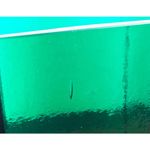 Mid-Century Modern Minimalist Glass Block Vase from Finncristall, Finland, 1960s For Sale - Image 12 of 18