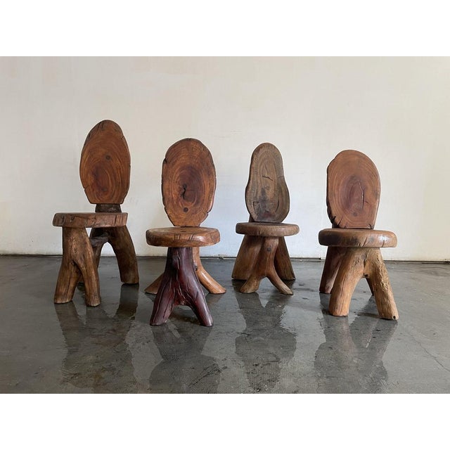 Brutalist Chairs, Set of 4 For Sale - Image 5 of 5