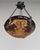 Charles Schneider - Le Verre Français A wonderful French art deco hanging fixture in wrought iron with a nice Schneider Le...
